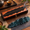 Incense Box with Mountain Landscape and Storage Drawer