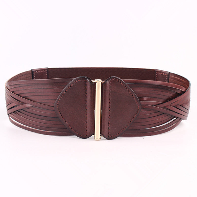 wide leather waist belts for women