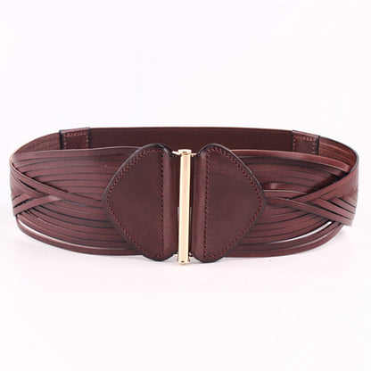 wide leather waist belts for women