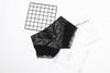 Black Faux Leather Shorts with Lace Trim Ultra Low Waist