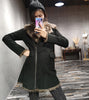 Women’s Genuine Suede Fur Lined Sheepskin Long Coat