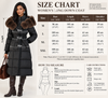 Fur Collar Jacket for Women Long Down Coat with Fox Trim