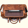 leather duffle bag with shoe compartment