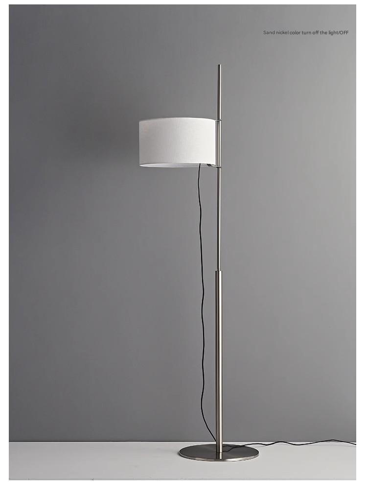 Spanish Designer Adjustable Floor Lamp with Fabric Shade