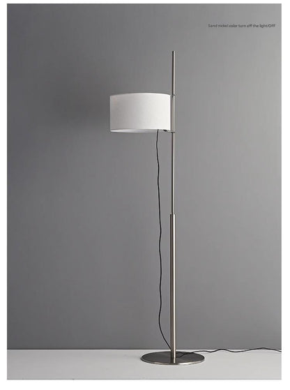 Spanish Designer Adjustable Floor Lamp with Fabric Shade