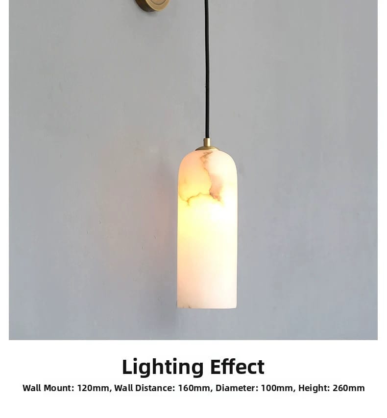 All-Copper Spanish Marble Wall Lamp