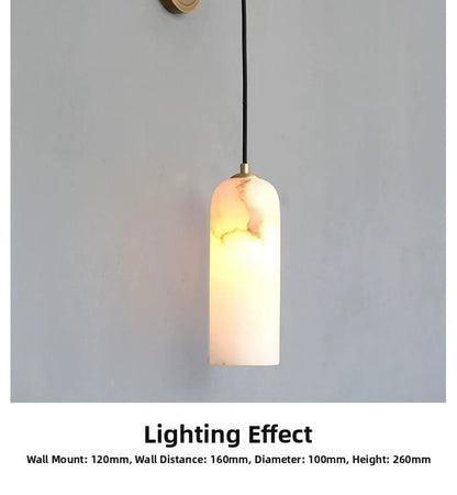 All-Copper Spanish Marble Wall Lamp