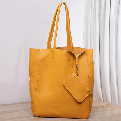 Women’s Large Leather Shoulder Tote Bag For Office