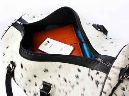 Cowhide Bag Genuine Leather Duffel Style