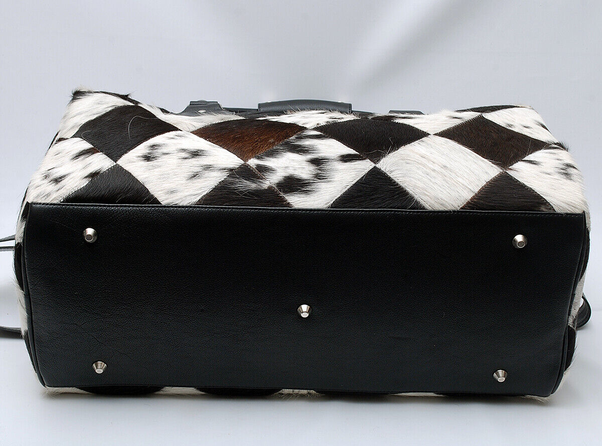 Cowhide Patchwork Weekender Purse