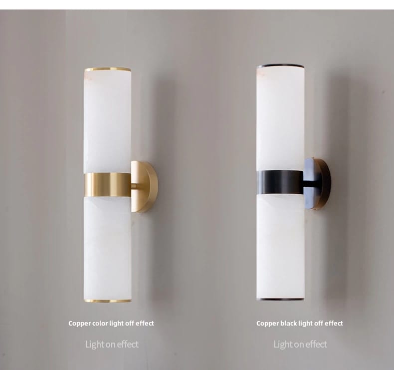 Marble Lamp Spanish Marble Solid Copper Wall Sconce