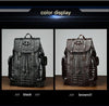 Men genuine crocodile leather backpack