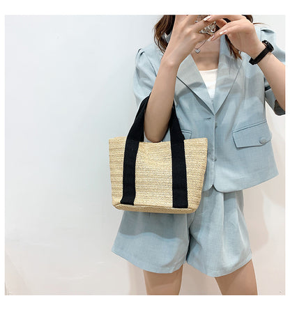 women small woven beach summer bag