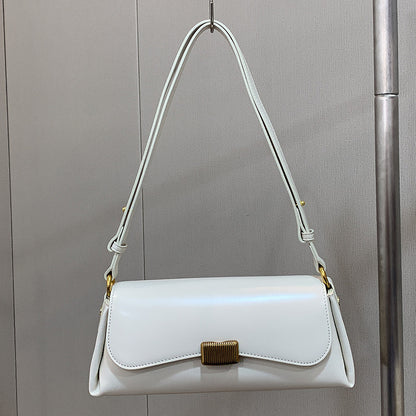 women genuine leather underarm bag
