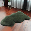 Genuine Green Fur Sheepskin Rug