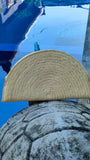 Half Moon Palm Leaf Clutch Purse