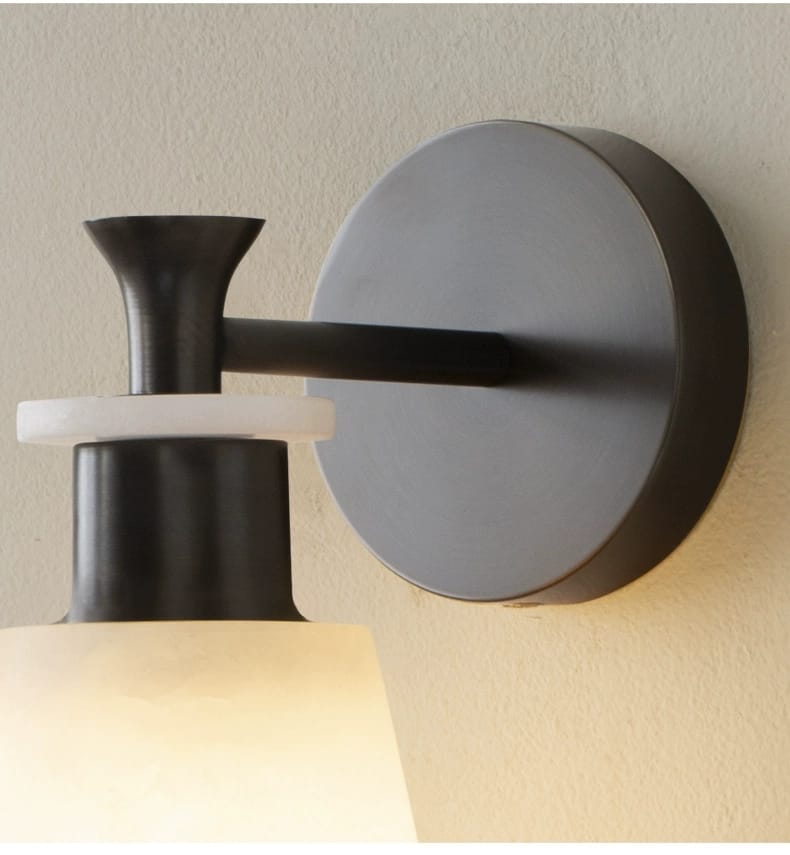 Modern Brass Cloud Stone Wall Lamp Spanish Marble Wall Light