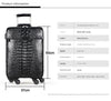 Crocodile Leather Trolley Suitcase for Business & Travel