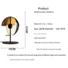 Nordic Postmodern Smoked Glass Table Lamp