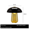 Black and Gold Modern Table Lamp Mushroom Light