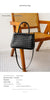 Hand Woven Real Leather Black Tote Crossbody Purse