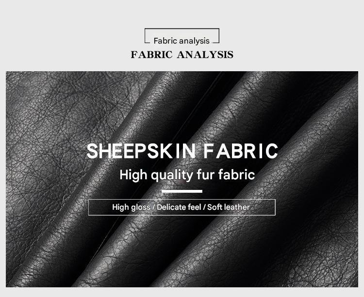 Men’s Sheepskin Shearling Fur-Lined Winter Coat
