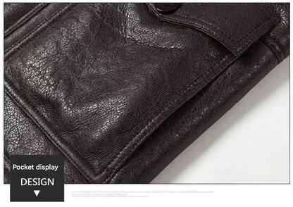 real shearling trench coat men's aviator