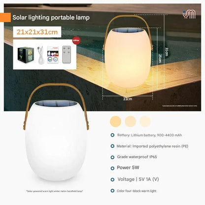 Solar portable basket light for outdoor decor 1