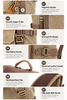 Waxed Canvas Leather Backpack with Removable Camera Insert and Dividers