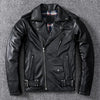 Men’s Slim Fit Motorcycle Leather Jacket