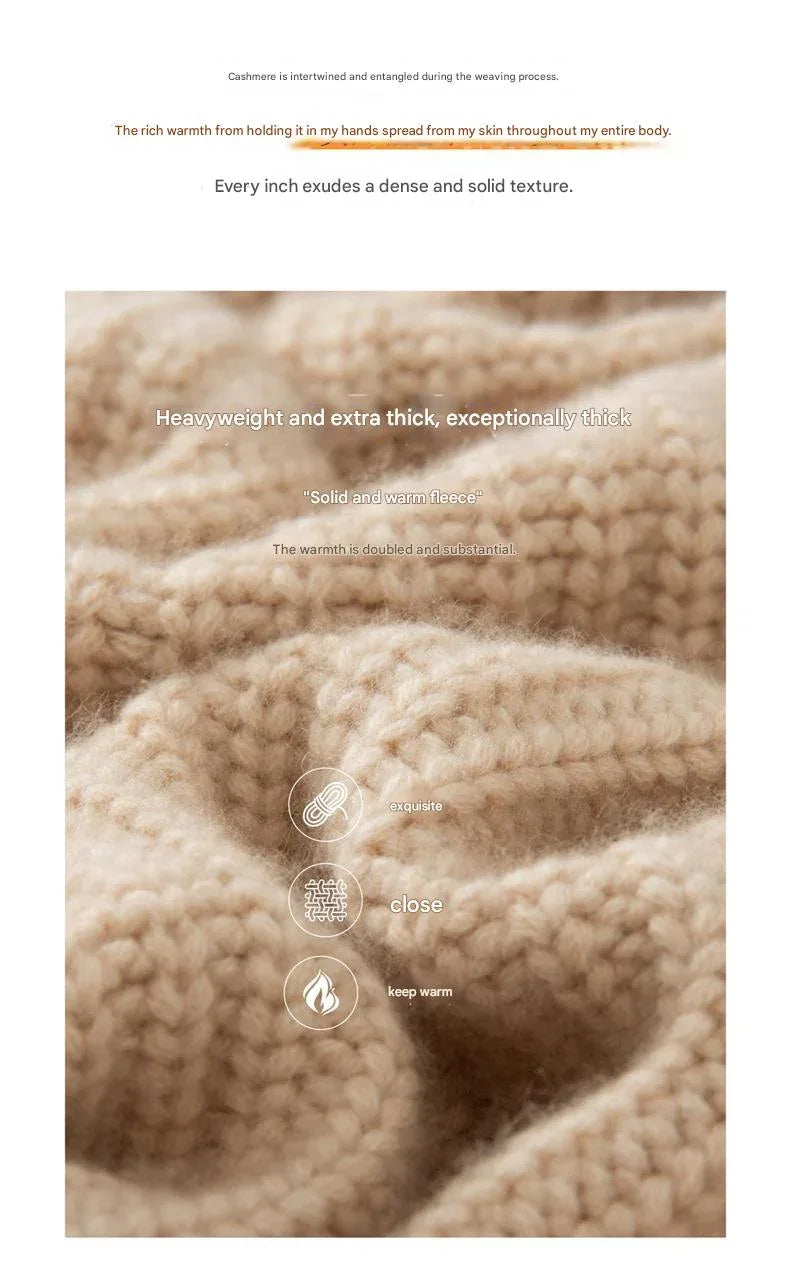 Women’s Heavyweight Cashmere Knit Cardigan Jacket