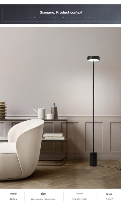 Nordic minimalist column led standing floor lamp