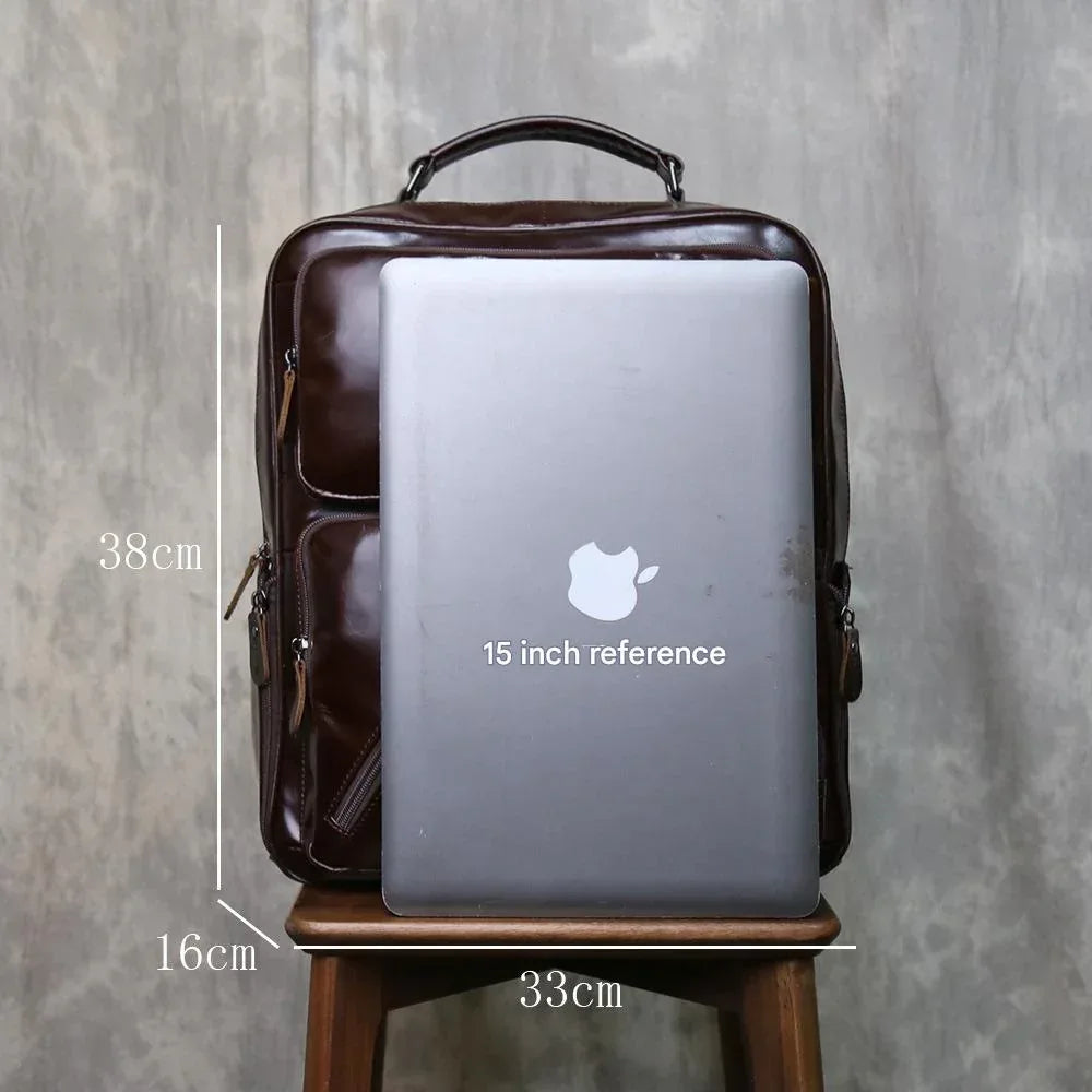 Real Exotic Leather Backpack Laptop