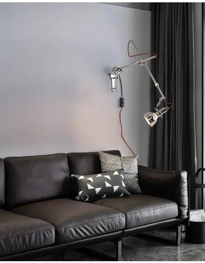 Adjustable Industrial Metal Wall Light Fixture