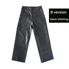 Women’s Cropped Lambskin Leather Wide Leg Pants 3 S
