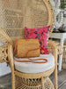 Handwoven Rattan Handbag with Top Handles