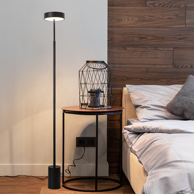 Nordic minimalist column led standing floor lamp black 110V-120V For US CA