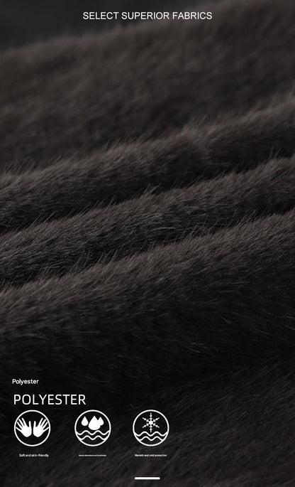 Women Faux Fur Sleeveless Vest Top High Collar