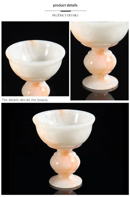 Marble aromatherapy candle holder cup