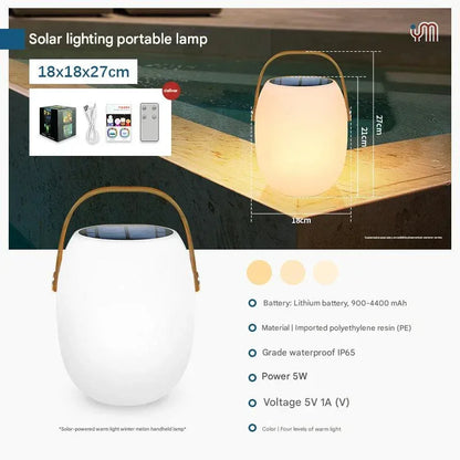 Solar portable basket light for outdoor decor 2