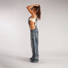Women’s Denim Overalls Baggy Y2K Cargo Pocket Style