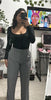 Flowy Dress Pants for Women with High Waist Pleats and Wide Legs