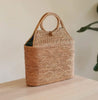 Bali Natural Rattan Tote Handbag With Oval Handle
