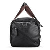Black Leather Duffle Bag Travel Luggage