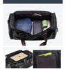 Black Leather Duffle Bag Travel Luggage