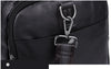Black Leather Duffle Bag Travel Luggage