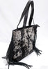 Cowhide Shoulder Purse With Fringes