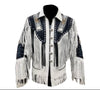 American Indian Leather Jackets Fringes Beaded