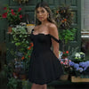 A-Line Flared Cocktail Party Mini Corset Sundress