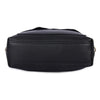 Black leather messenger bag for women | crossbody work bag